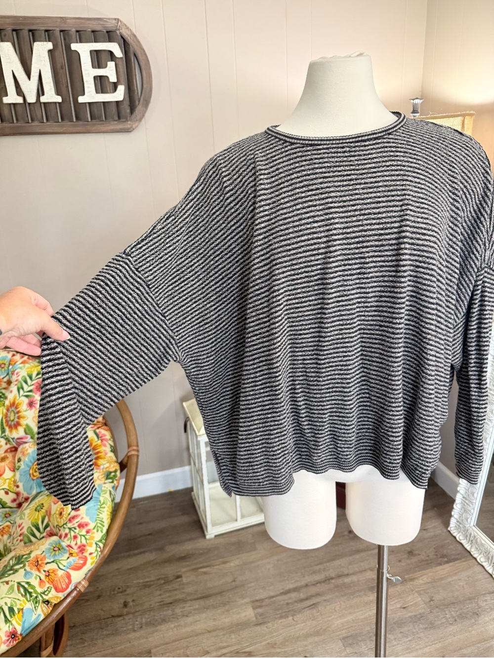 Stephanie Schuster for Princess Knitwear Striped Sweater